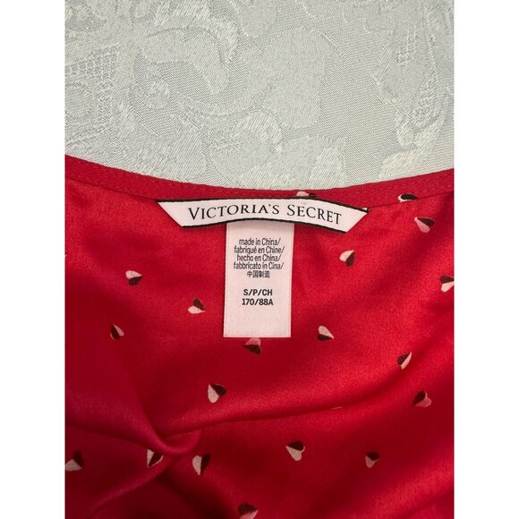 Victoria’s Secret‎ Size Small Red Romper Hearts Sexy Pajamas - Picture 5 of 10